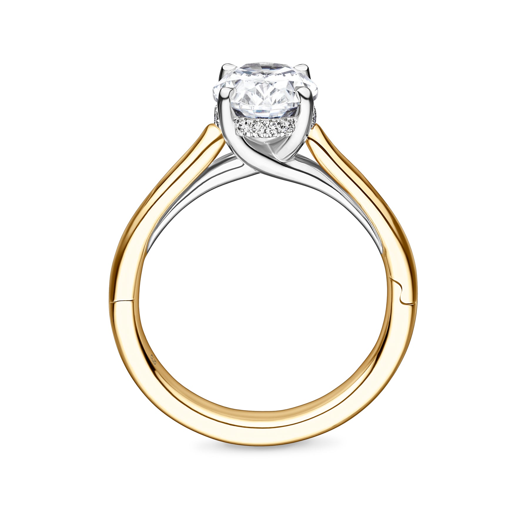 Kendal Hidden Halo Solitaire Engagement Ring