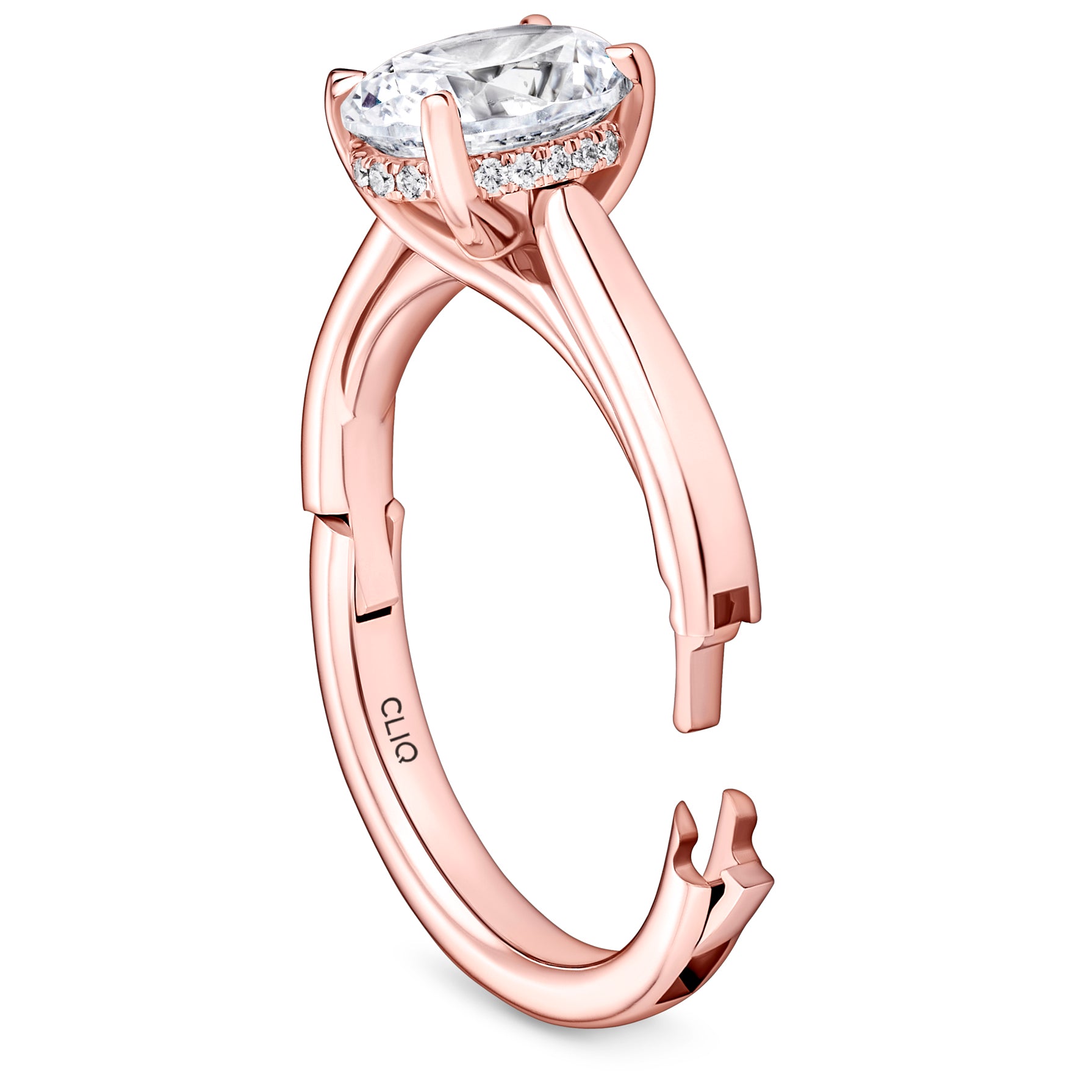 Kendal Hidden Halo Solitaire Engagement Ring