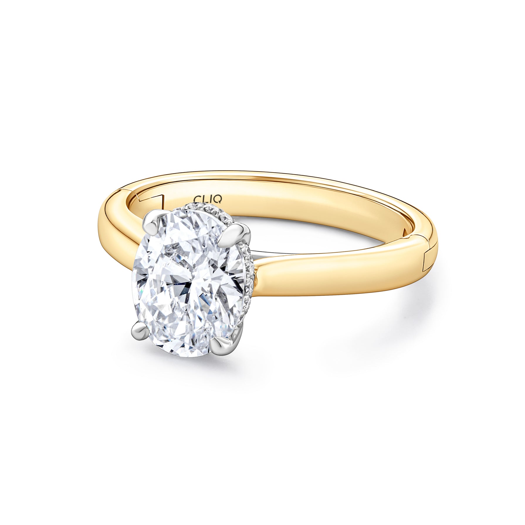 Kendal Hidden Halo Solitaire Engagement Ring