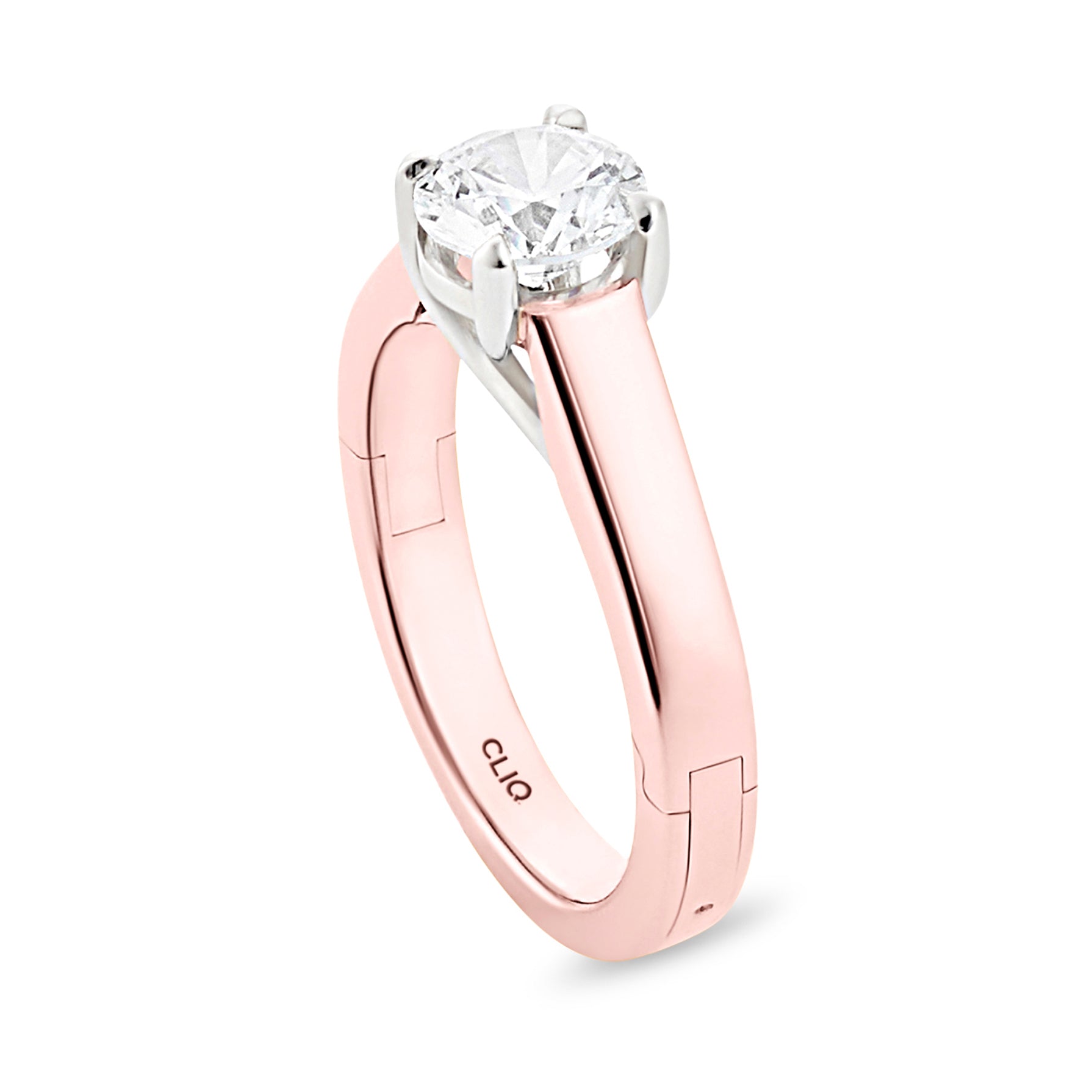 Trellis Solitaire Engagement Ring
