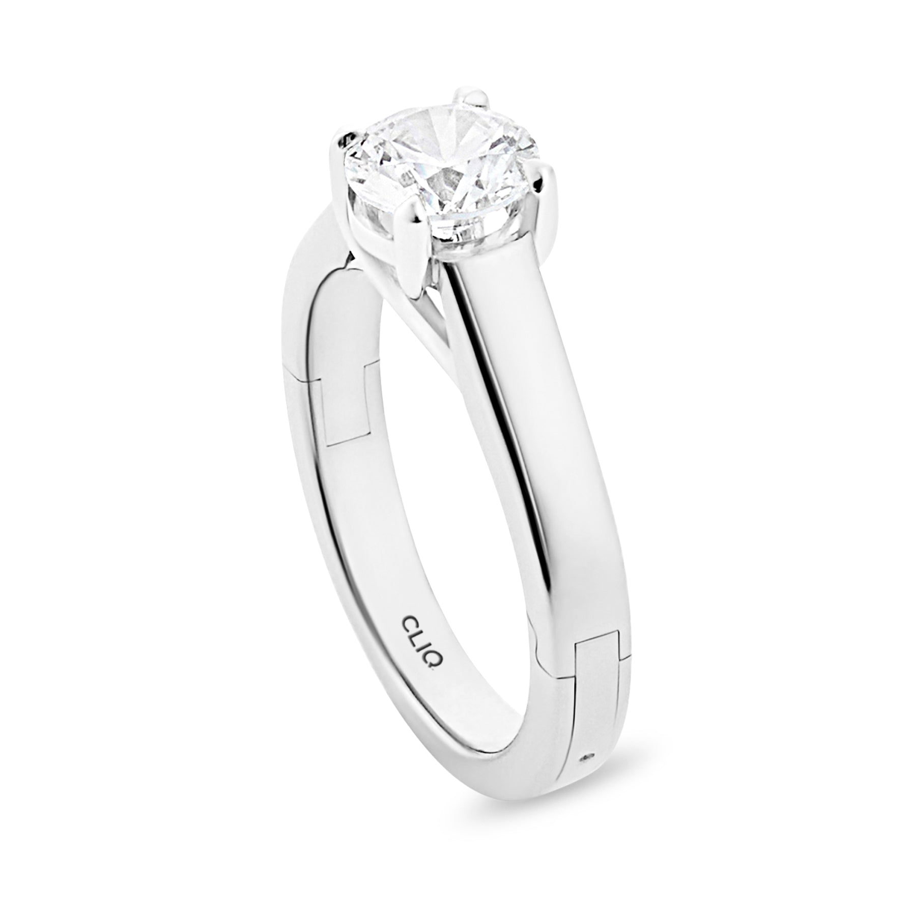 Trellis Solitaire Engagement Ring