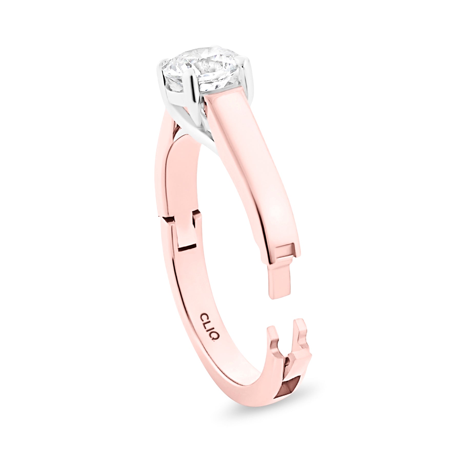 Trellis Solitaire Engagement Ring