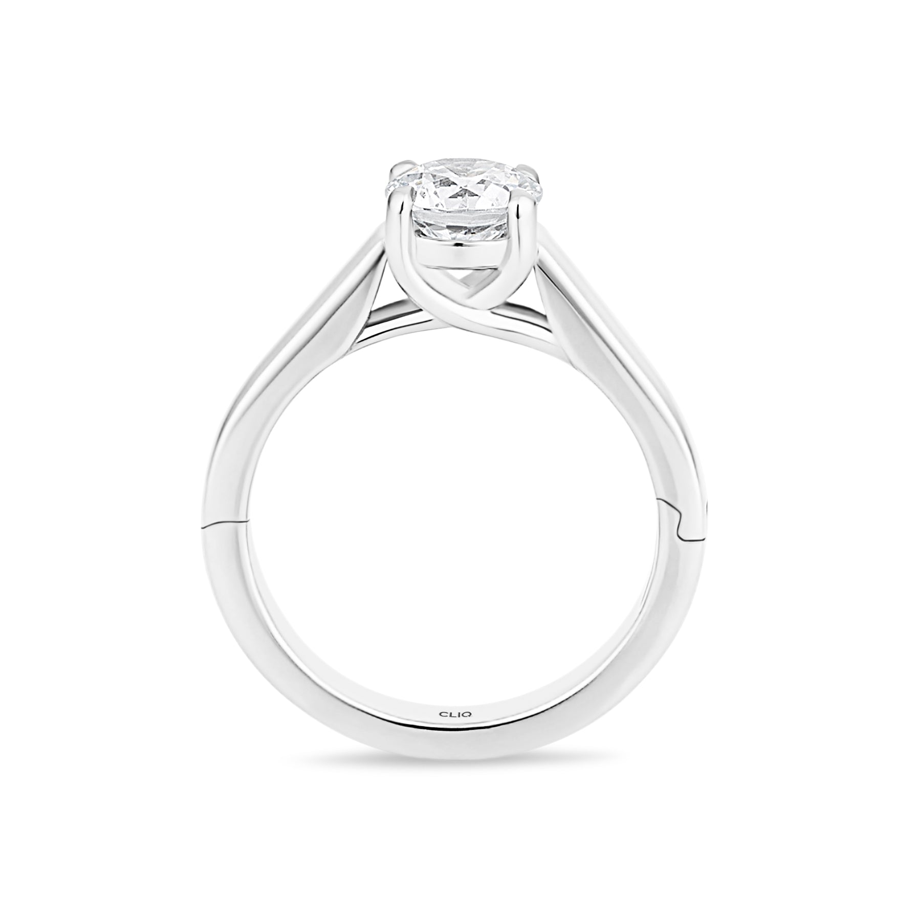 Trellis Solitaire Engagement Ring