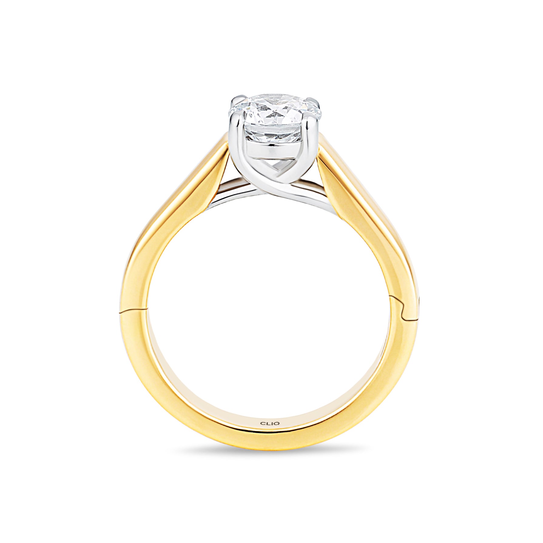Trellis Solitaire Engagement Ring