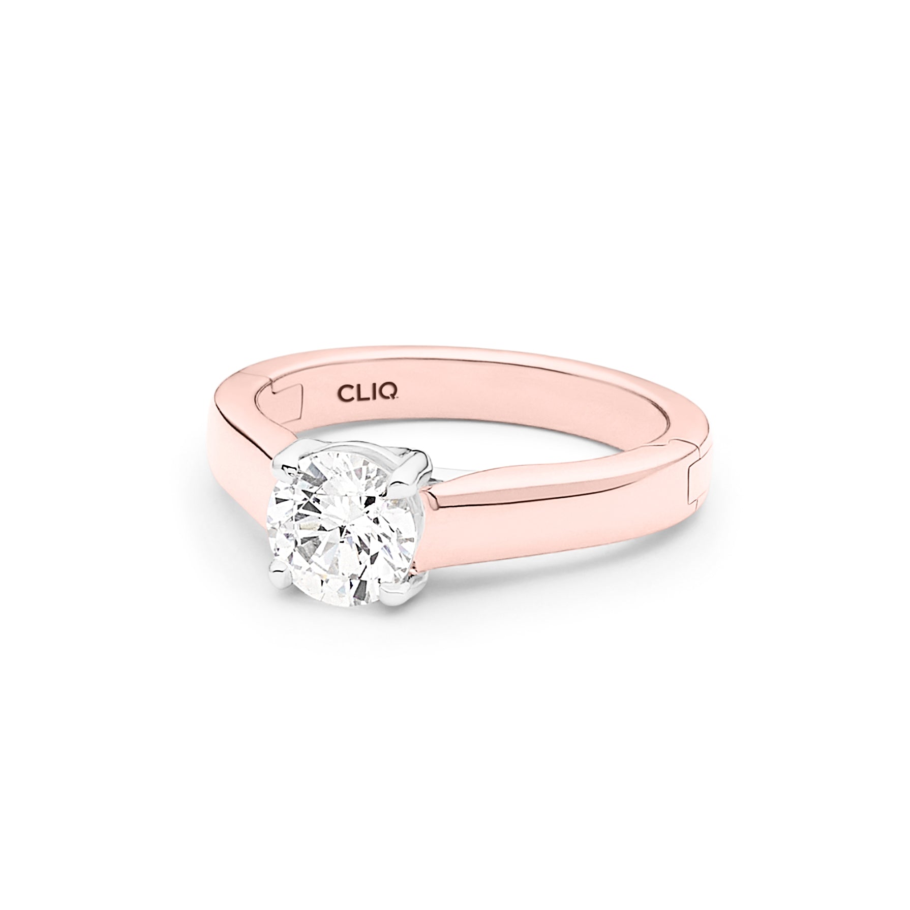 Trellis Solitaire Engagement Ring
