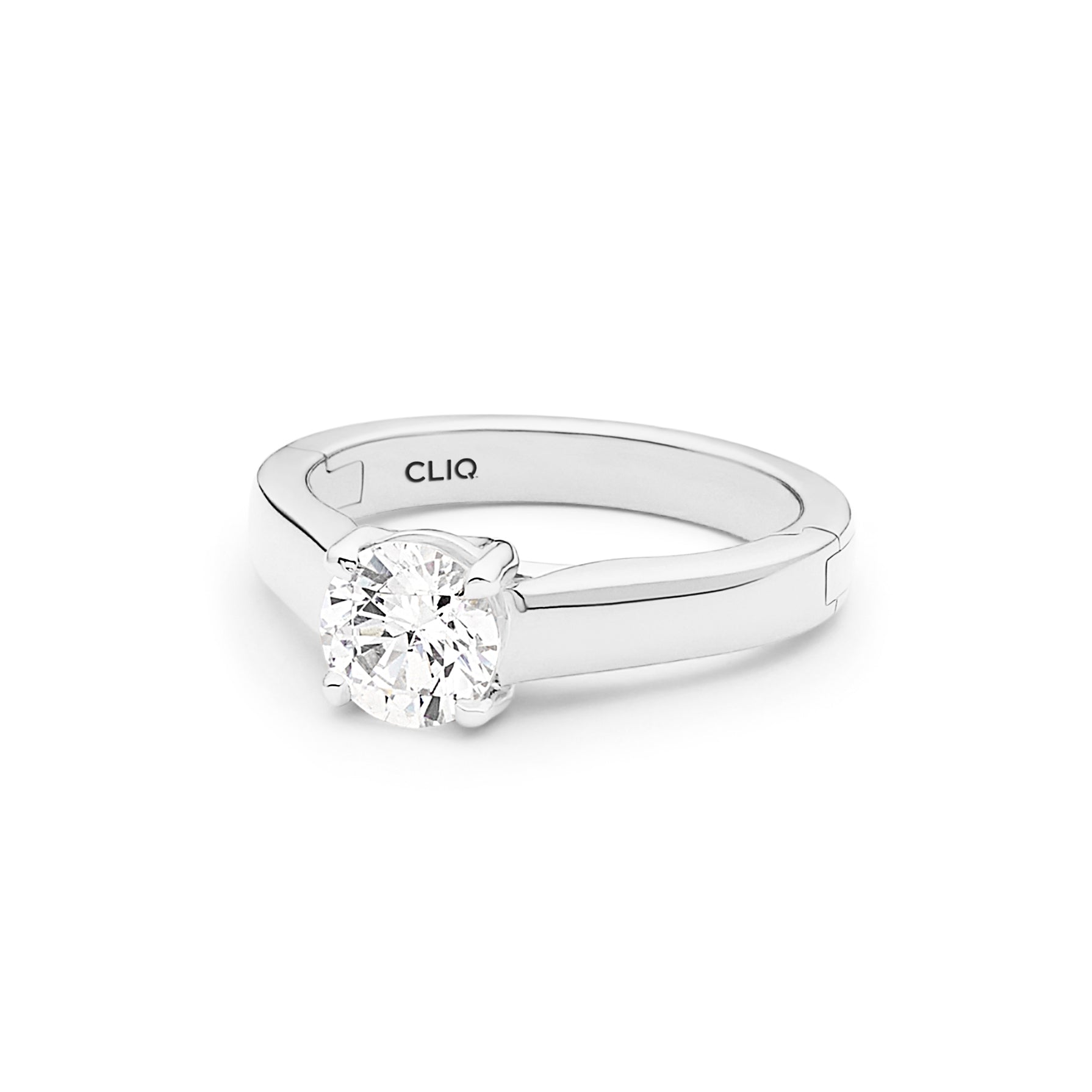 Trellis Solitaire Engagement Ring