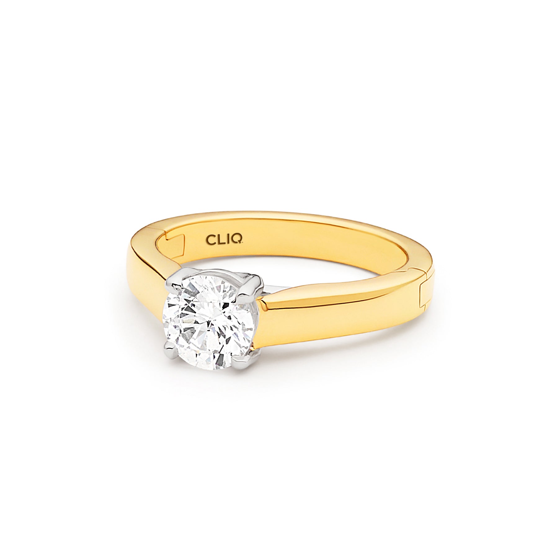 Trellis Solitaire Engagement Ring