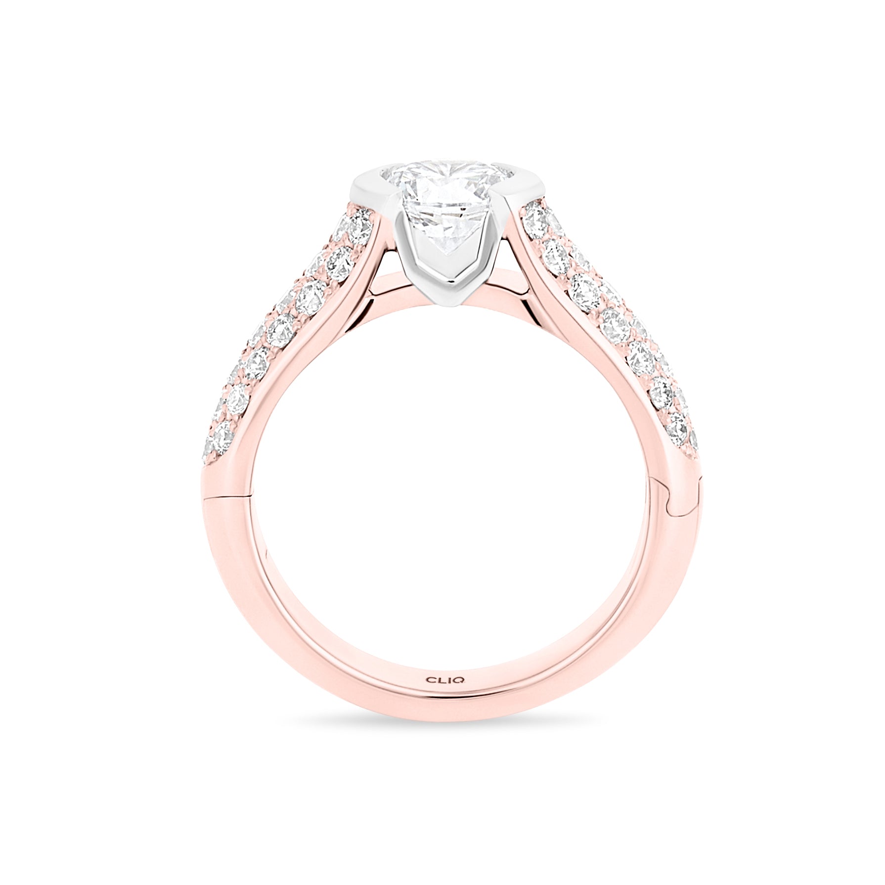 Patricia Engagement Ring with Side Stones