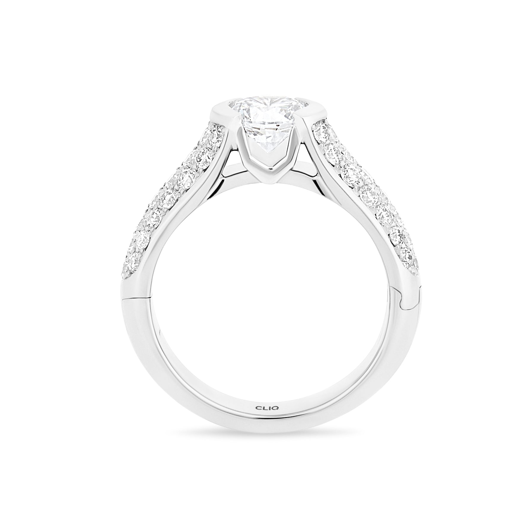 Patricia Engagement Ring with Side Stones