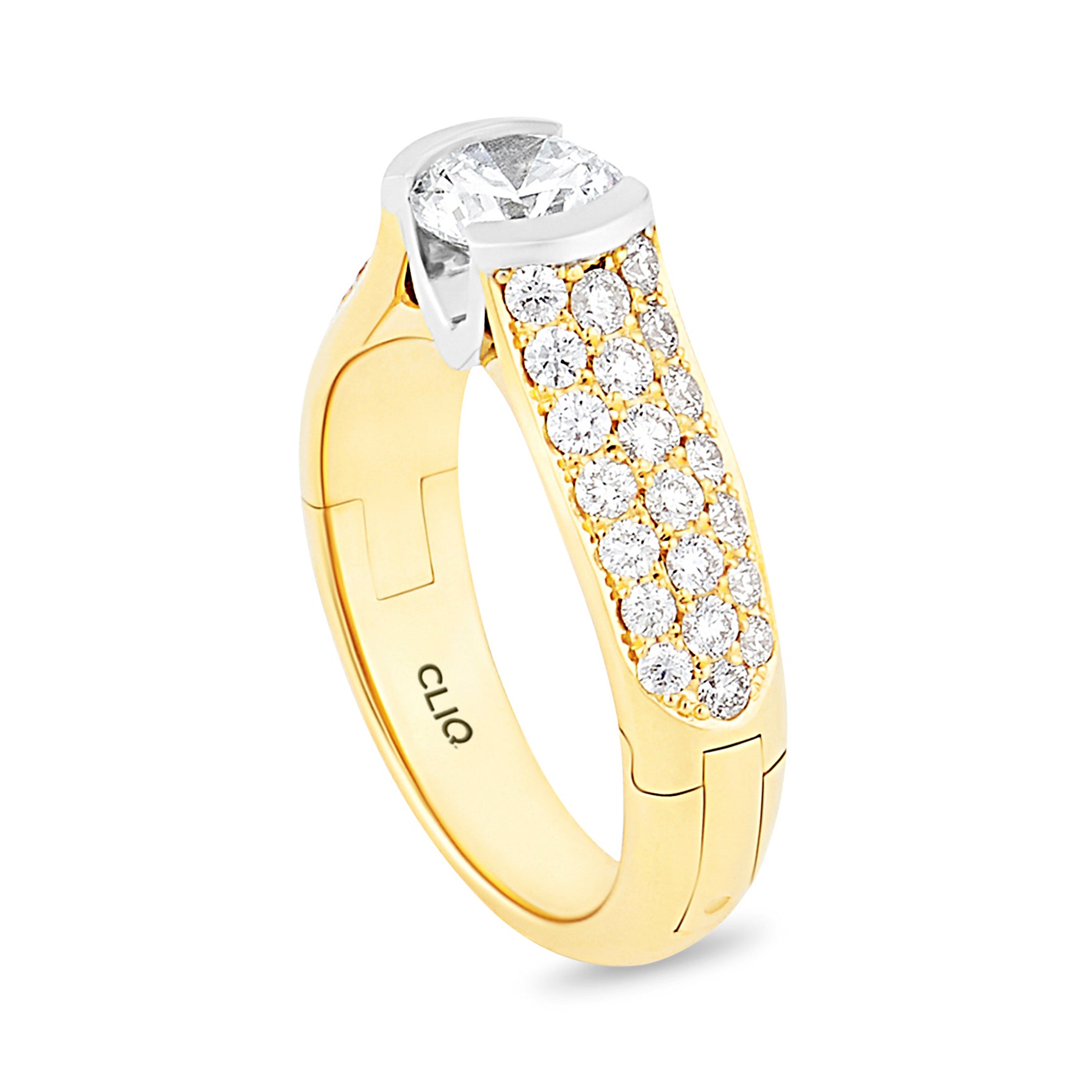 Patricia Engagement Ring with Side Stones