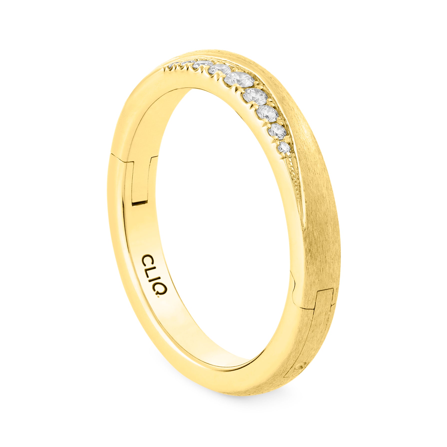 Laurel Diamond Band with Matte Finish