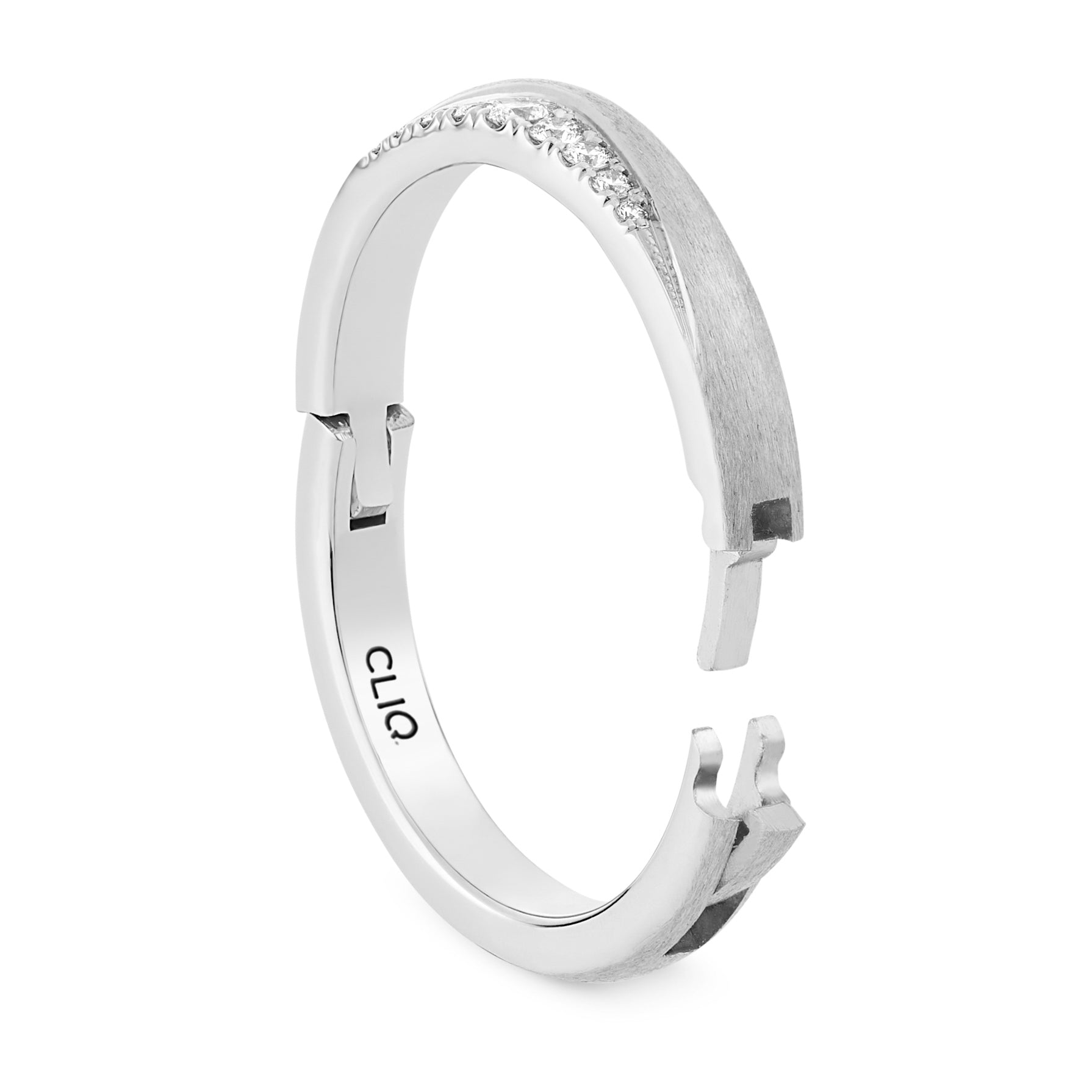 Laurel Diamond Band with Matte Finish