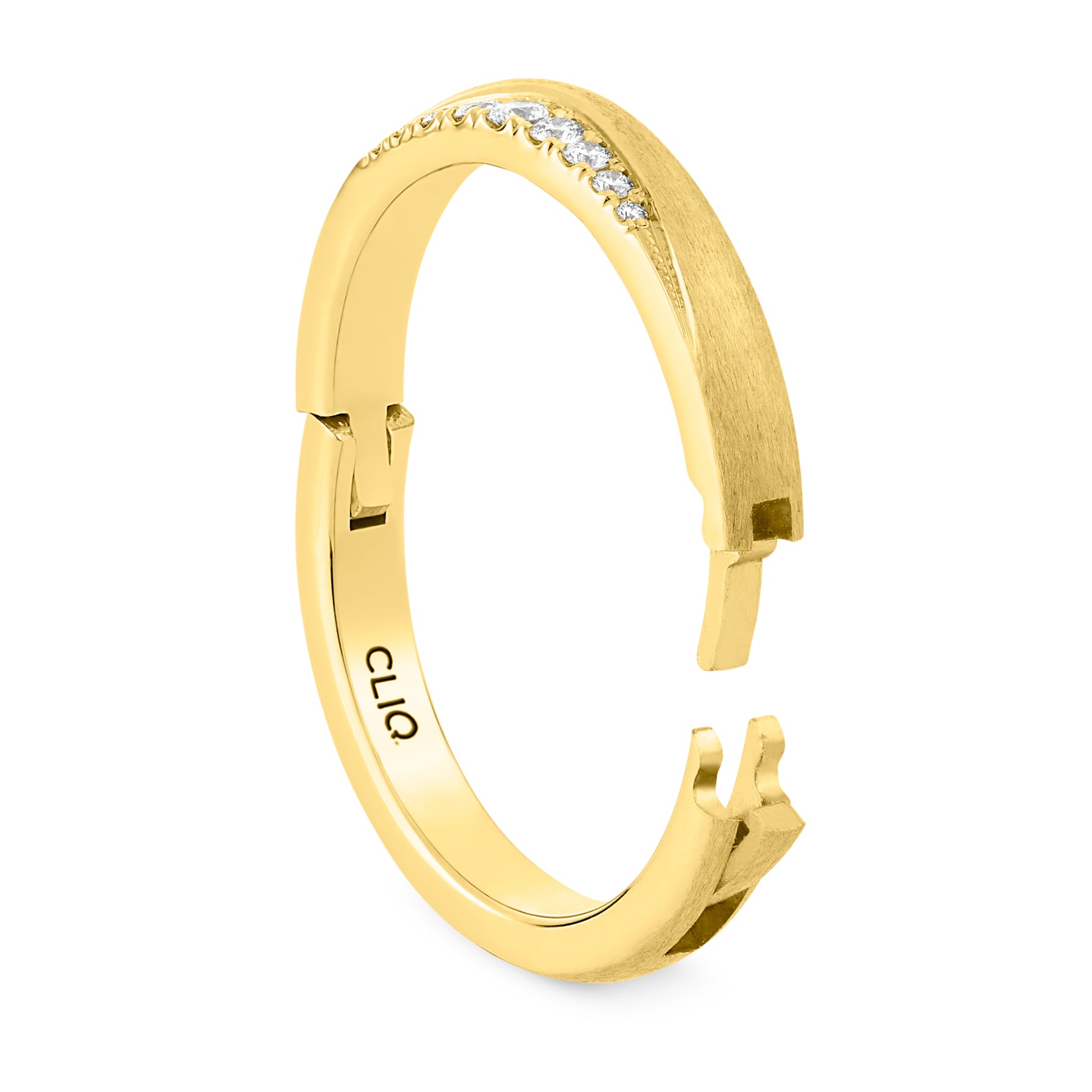 Laurel Diamond Band with Matte Finish