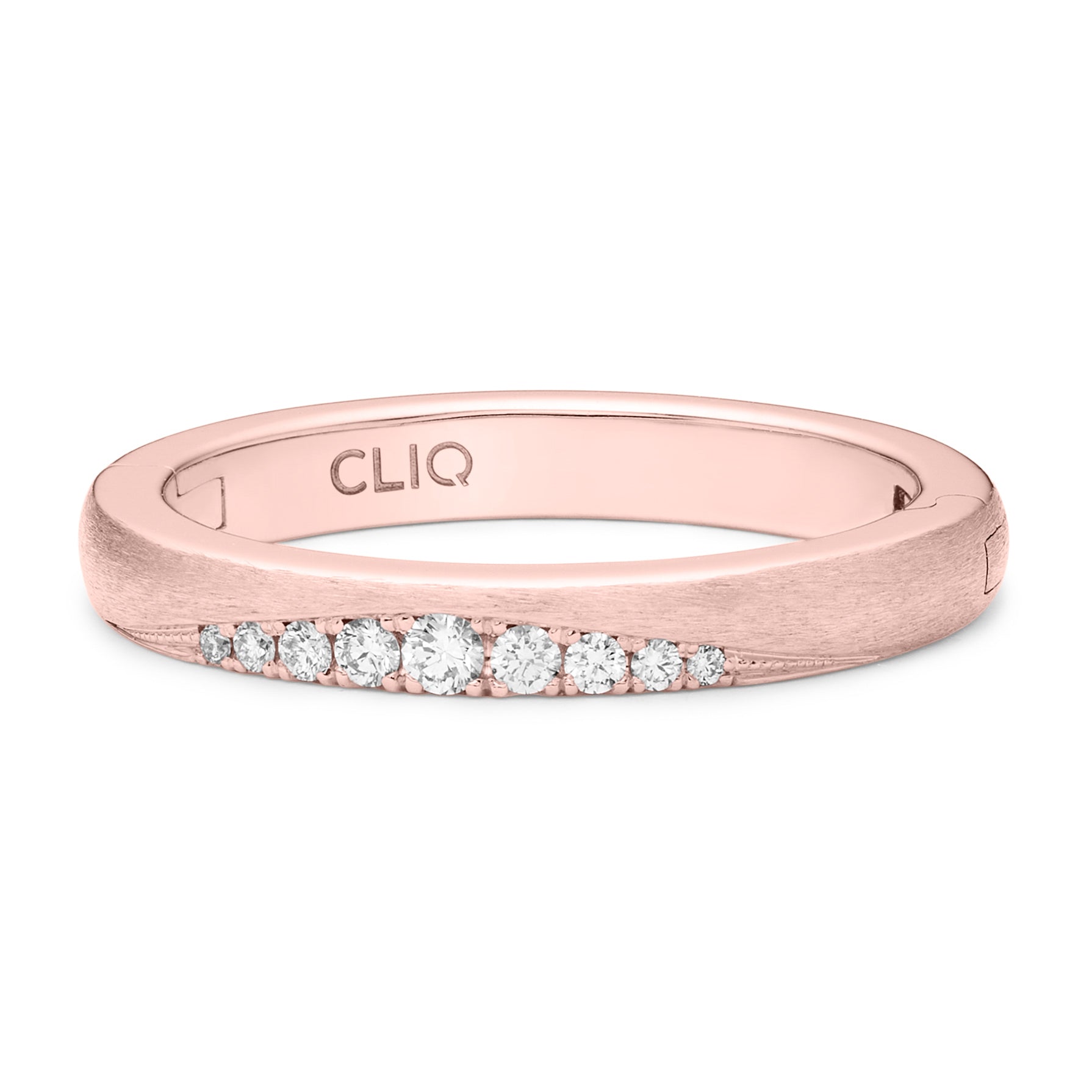 Laurel Diamond Band with Matte Finish