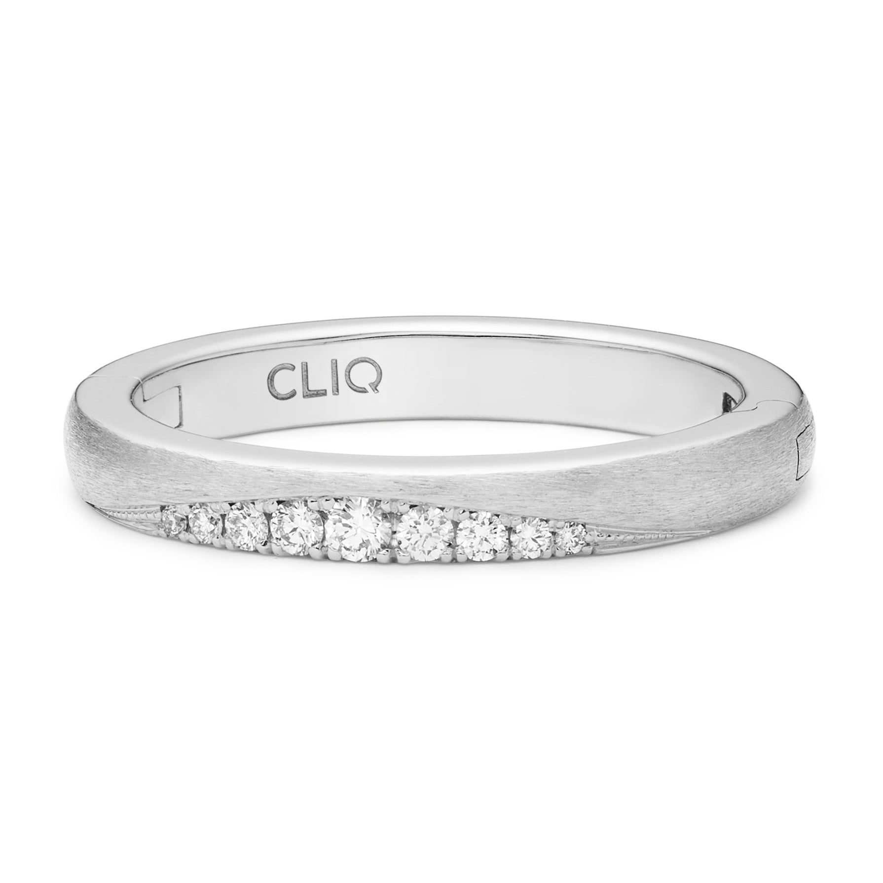 Laurel Diamond Band with Matte Finish