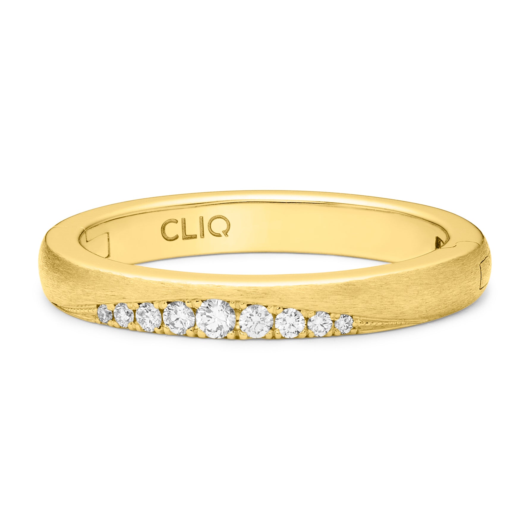 Laurel Diamond Band with Matte Finish